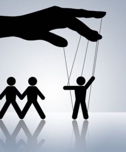 three puppets