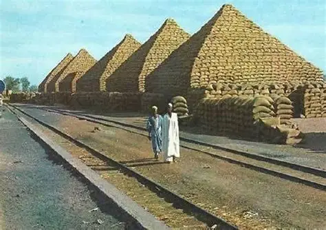 
Groundnut pyramids. Kano, Nigeria.
